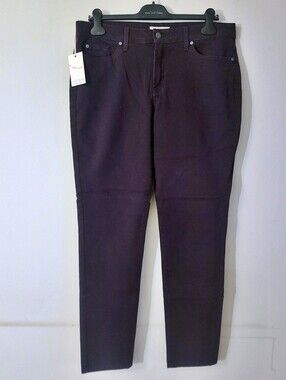 BNWT - Vizcaino Denim - (Size 14) Women's Eggplant Original Rise Skinny Jeans